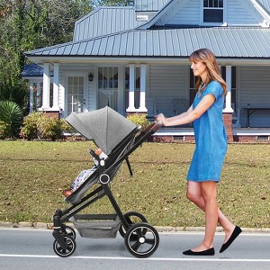 2 in1 Baby Stroller, High Landscape Infant Stroller, Reversible Bassinet Pram Stroller - 1 of 4