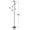Racxily 67'' Tree-Shaped Floor Lamp with 3 Lights ¨C Foot Switch Included & Easy Assembly - 3 of 4