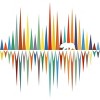 Junior's Design By Humans Colorful Mountain Bear Vibes - Music Sound Wave By NomAdartStudio T-Shirt - 2 of 3