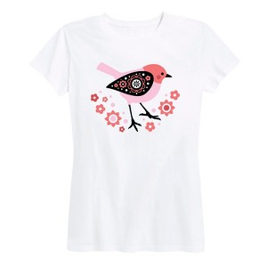 Women's - Instant Message - Scandinavian Sparrow Bird Short Sleeve Graphic T-Shirt - 1 of 4