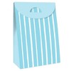 Big Dot of Happiness Blue Stripes - Simple Gift Favor Bags - Party Goodie Boxes - Set of 12 - 3 of 4