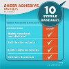 Leader Sheer Adhesive Bandage Pads Sterile 10 ct - 2 of 4
