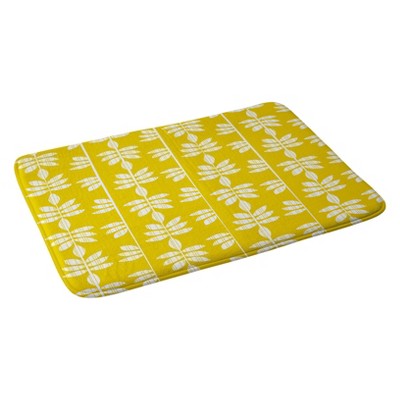 Heather Dutton Abadi Sunburst Bath Rugs and Mats Yellow 24" x 36" - Deny Designs