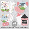 Big Dot of Happiness Girl Farm Animals - 4 Pink Barnyard Baby Shower Games - 10 Cards Each - Gamerific Bundle - 2 of 4