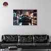 Notoriart Drive Through the Town Car Wall Art Framed - 2 of 4