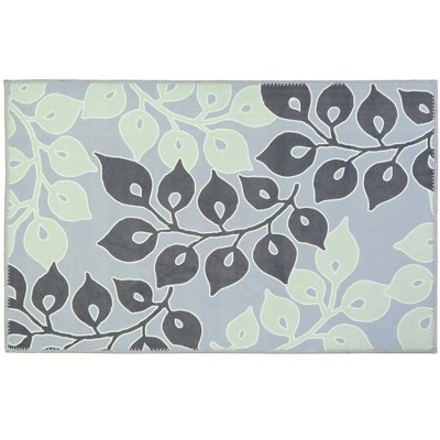 Homefires Serenity Garden Doormat 20" x 30" – Indoor/Outdoor Entry Rug with Peaceful Floral Design