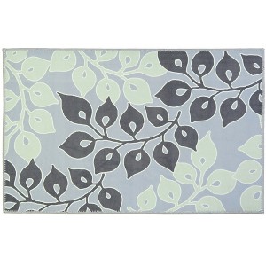 Homefires Serenity Garden Doormat 20" x 30" – Indoor/Outdoor Entry Rug with Peaceful Floral Design - 1 of 3