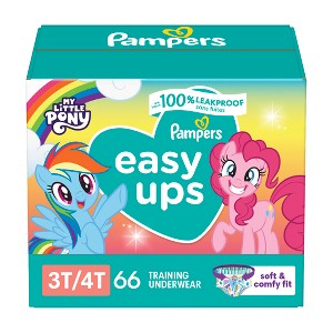 Pampers Easy Ups Girls' My Little Pony Disposable Training Underwear - (Select Size and Count) - 1 of 4