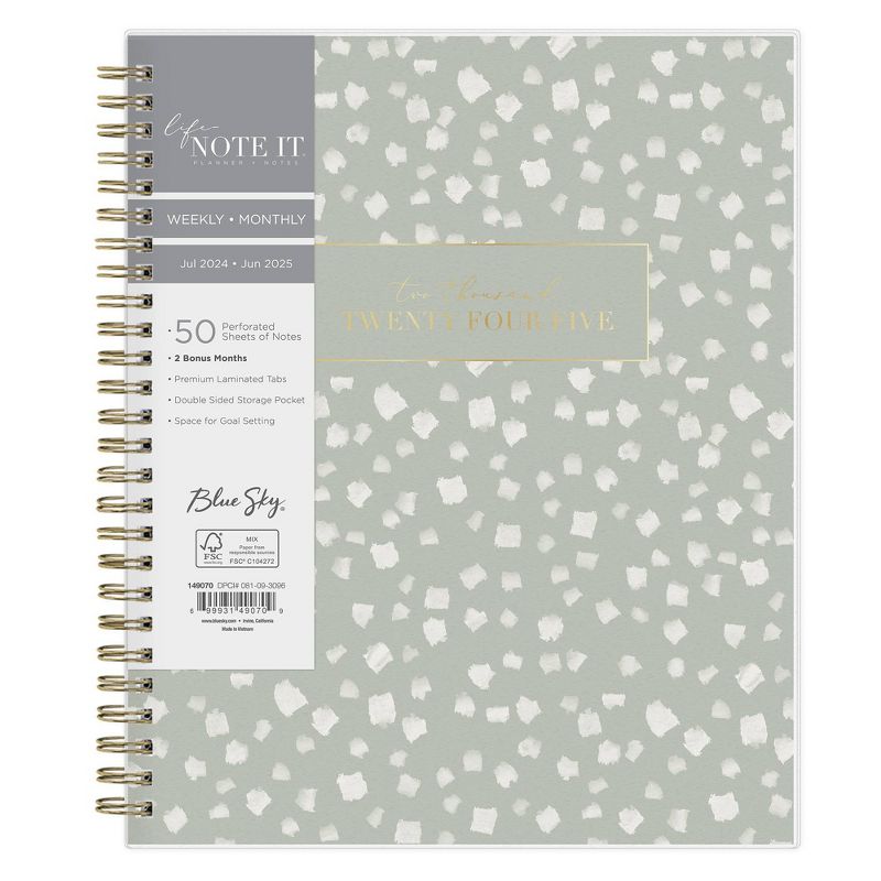 Blue Sky Life Note It 2024-25 Weekly/Monthly Planner  9&#34;x7&#34; Wirebound Neena, 4 of 16