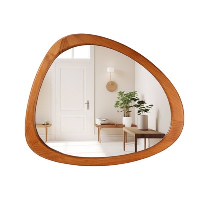 Natural Pine Asymmetrical Wall Mirror