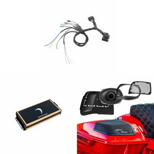 Diamond Audio MICRO82U 2 Ch Amplifier with MSTLINK T-Harness for '14-23 HD Factory Radios to Aftermarket Amplifiers and MSMP694LK '14-23 HD Cut In ... - 1 of 4