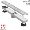Hydroware Linear Shower Drain - C06 Brushed - 24 Inches - 4 of 4