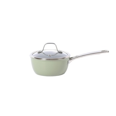 Green 10-Piece Nonstick Aluminum Cookware Set with Glass Lids