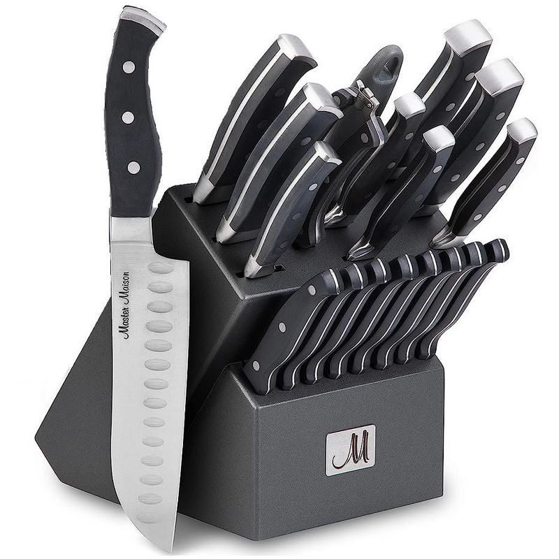 Supreme Series 19-Piece High Carbon Stainless Steel Knife Set in Gray Block, 1 of 4