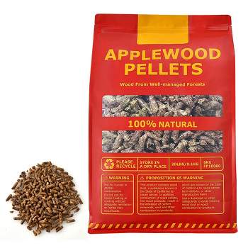 Costway 20lbs Apple Wood Pellets All-Natural for Smokers Pellet Grills BBQ Roast