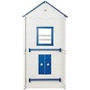 Donco Kids Star Gazer Twin Over Twin Grey & Blue House Bunkbed - 4 of 4