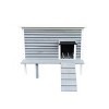 Outdoor Breathable Cat House,Wooden Small Pet House With Door And Solid Wood Inner Floor,Porch Elevated Cat Shelter-Cuddlewood - 3 of 4