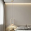 YIYIBYUS Rectangle Pendant Light Modern LED Lamp For Living Room Bedroom - 4 of 4