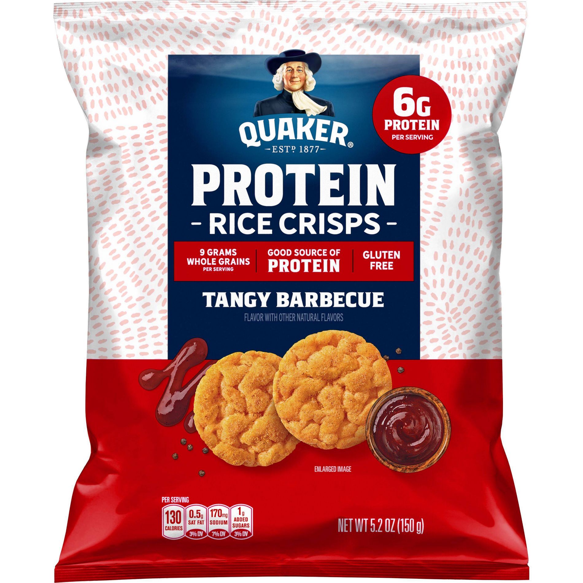 Quaker Protein Rice Tangy Barbecue Crisps - 5.2oz