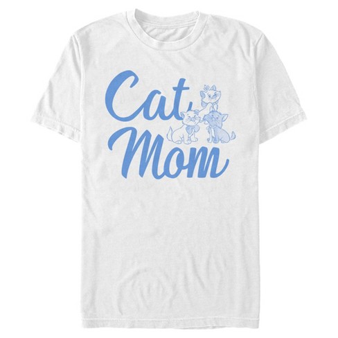 Men s Aristocats Mother s Day Cat Mom Kittens T Shirt White Small