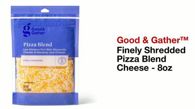 Finely Shredded Pizza Blend Cheese - 8oz - Good & Gather&#8482;, 2 of 5, play video