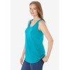 Woman Within Plus Size Scoopneck Tank - 3 of 4