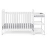 PAGED 3 in 1 Crib Wooden Convertible Baby Bed Frame with Panel, Adjustable Mattress Heights for Bedroom - 3 of 4