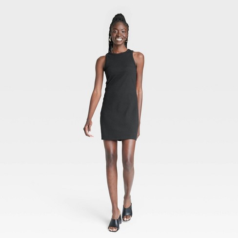 Women's Midi Slip Dress - A New Day™ Black XS