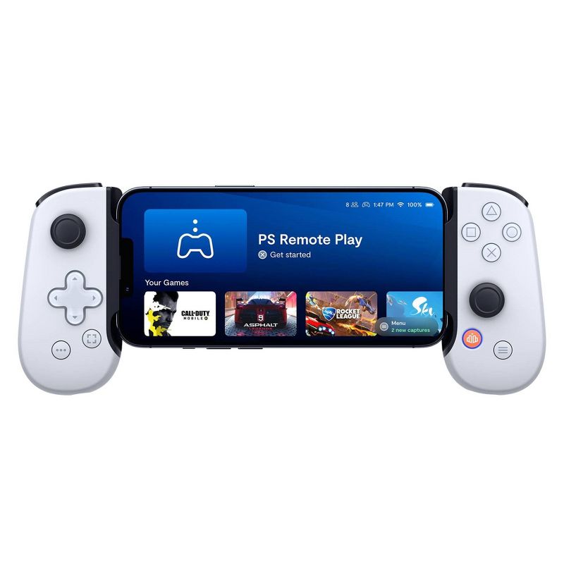 Backbone One Mobile Gaming Controller for iPhone - PlayStation Edition - White (Lightning), 1 of 9