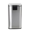 Honey-Can-Do 5L and 30L Rectangular Step Trash Can Combo: Steel Pedal-Operated Lid, Silver Indoor Kitchen Garbage Cans - 4 of 4