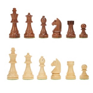 WE Games Classic Staunton Chess Pieces - Weighted with 3.75 in. King - 1 of 4
