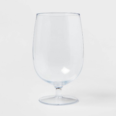 Plastic water clearance goblets