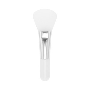 Unique Bargains Short Handle Facial Mask Brush Silver Tone 1 Pc - 1 of 4