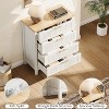 Bedroom Recessed Dresser, Dressing Table Cabinet, 35.4" High Dresser with 4 Drawers with Clothes Storage for Bedroom, Living Room - 3 of 4