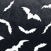 18"x18" Swarm of Bats Halloween Square Throw Pillow Black - Lush Décor: Velvet Fringe, Indoor Decoration - 2 of 4