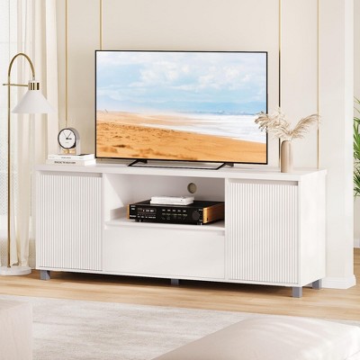 Homhougo TV Stand for TVs up to 70" White