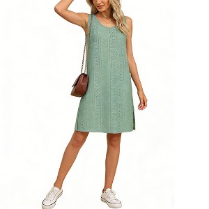 target green eyelet dress Bianca Green Eyelet Dress M main image 1