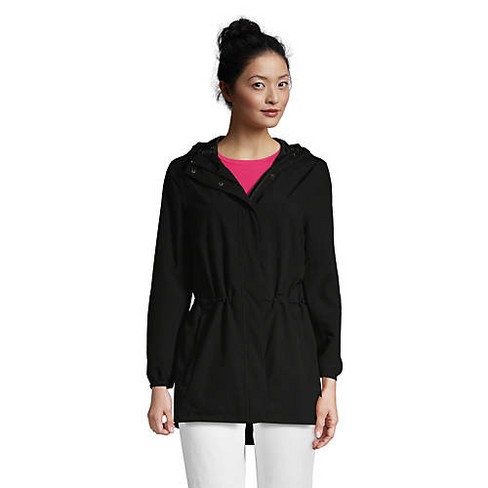 Lands' End Women's Waterproof Hooded Packable Raincoat : Target