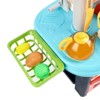 Topteng Tableware Kitchen Set with Sound, Light and Spray Function Kid Toy Gift,Blue - 3 of 4