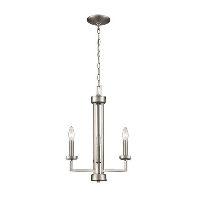 Thomas Lighting West End 3 - Light Chandelier in  Brushed Nickel