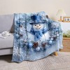 Lomsoe Cozy Snowman Print Throw Blanket - Soft, Flannel Blanket for Couch, Sofa & Bed - All-Season Comfort. - 2 of 4