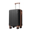Sapphtopaz 3pcs Hardshell Luggage Sets ABS Lightweight Suitcase Durable Luggage Carry On Suitcase, Double Spinner Wheels (20" 24" 28") - 4 of 4
