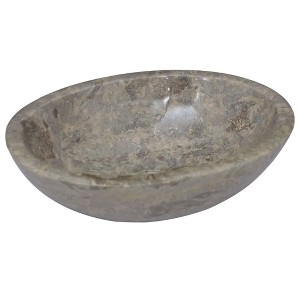 vidaXL Sink Gray 20.9 in.x15.7 in.x5.9 in. Marble - 1 of 4