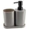 Evideco French Home Goods 3 pc Bathroom Accessory Set - 2 of 4