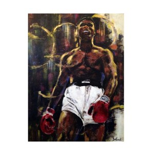 Trademark Fine Art -Gregg Degroat 'Muhammad Ali' Canvas Art - 1 of 4