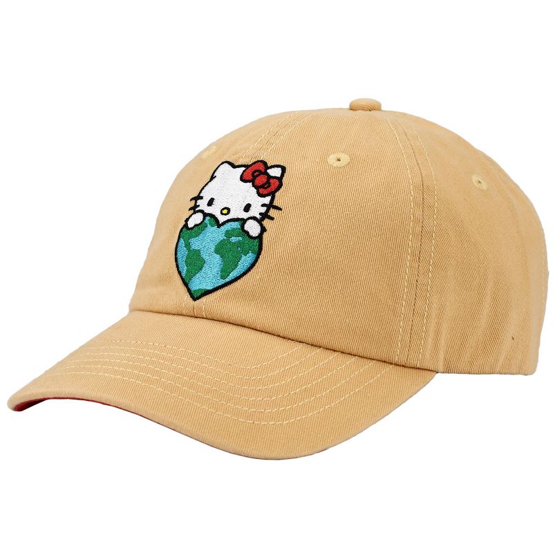 Hello Kitty Embroidered Canvas Cotton Twill Dad Hat, 2 of 8