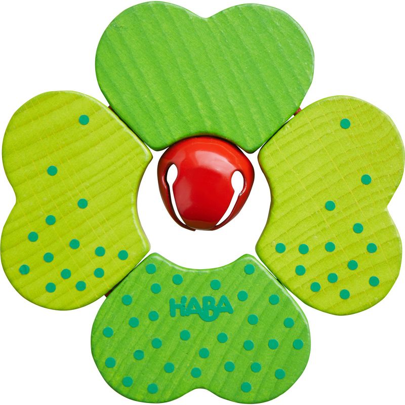HABA Clutching Toy Shamrock (wood)  (Made in Germany), 1 of 6