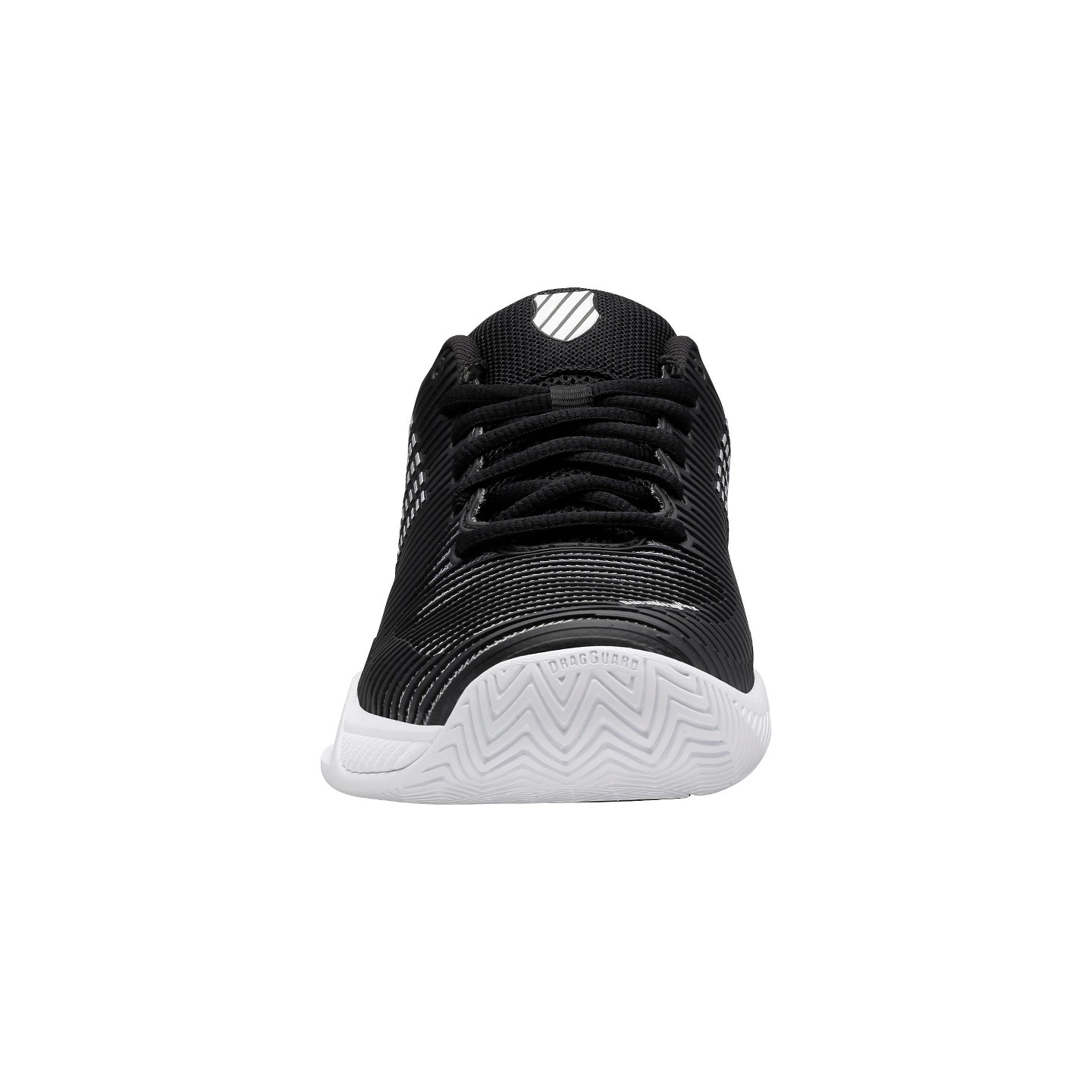 Женские кроссовки K-Swiss Hypercourt Express 2 Tennis Shoe (Black/White/Silver), цвет: Чёрный — фото 2