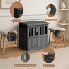 SEVOBAL Pet Crates and Houses Dog Crate Lockable Viewing Airflow Multi Functional Strudy Easy Setup for Indoor Outdoor, Black, 39.37"*28.35"*32.83" - 4 of 4