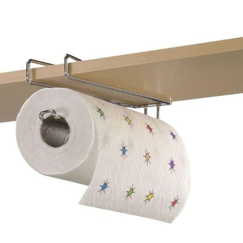 Better Houseware Undershelf Paper Towel Holder, Chrome, 4 of 7